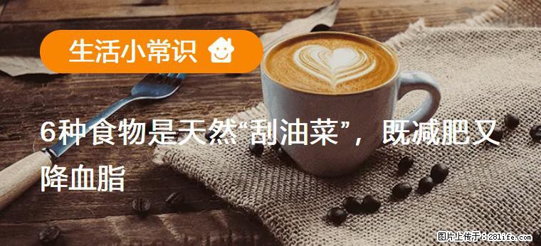 【生活小常识】6种食物是天然“刮油菜”，既减肥又降血脂 - 景德镇生活资讯 - 景德镇28生活网 jdz.28life.net